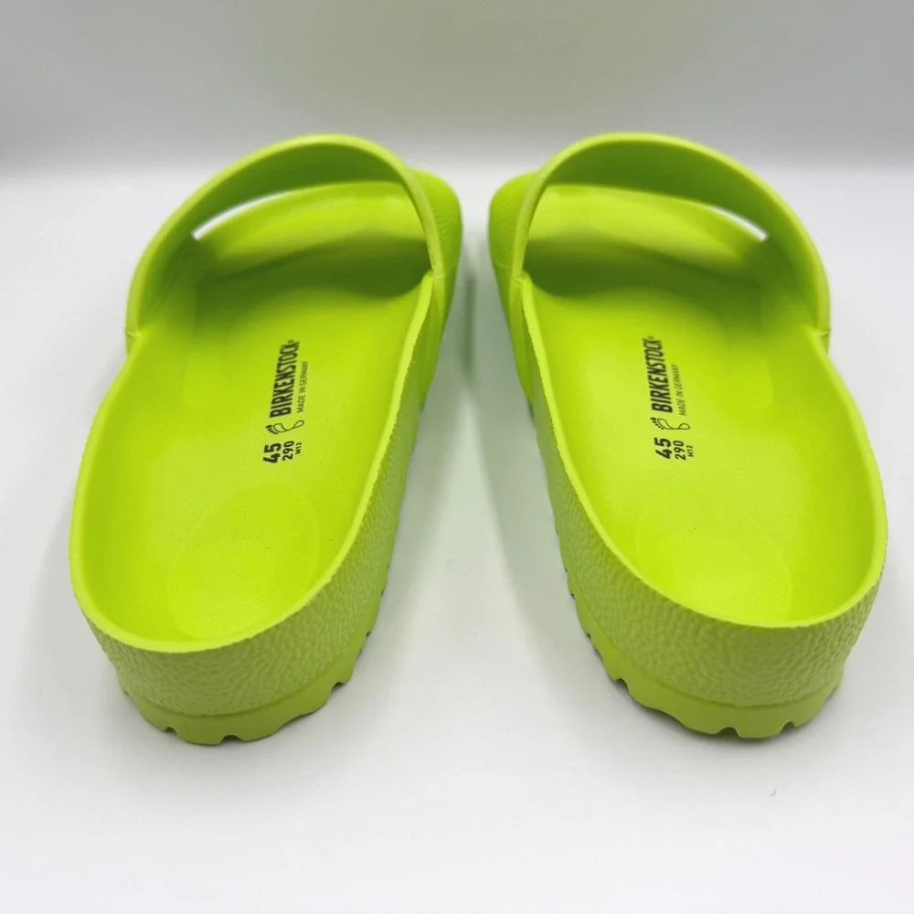 Birkenstock Barbados EVA Slides Mens 12 Lime Green Waterproof Sandals *NEW*